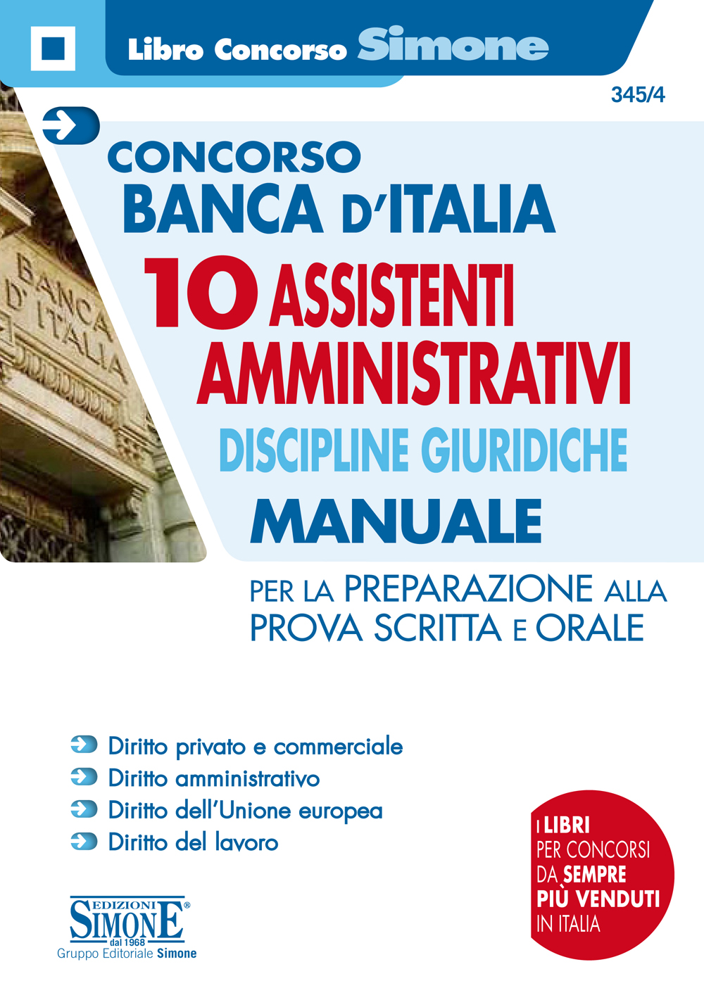 Libro Concorso Banca D Italia 10 Assistenti Amministrativi Discipline Giuridiche