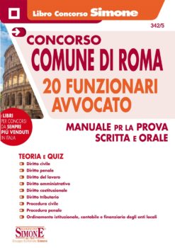20 Funzionari Avvocato Comune di Roma
