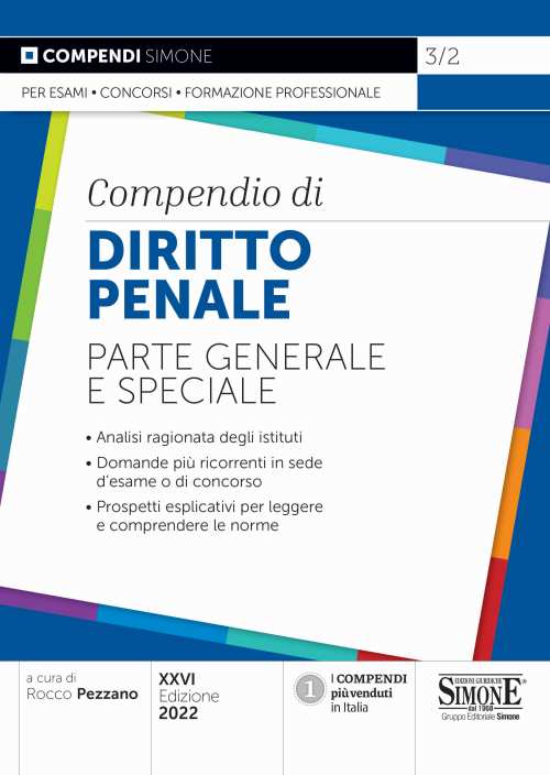 3/2 - Compendio di Diritto Penale – Parte generale e speciale - Simone  Concorsi