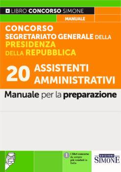 Presidenza della Repubblica - 20 assistenti amministrativi