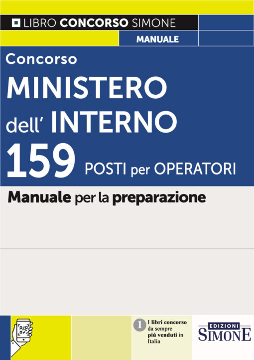 Concorso Ministero dell'Interno 2025: 159 operatori
